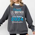 Proud Little Brother Of 5th Grade Graduate 2024 Graduation Premium Comfort Colors Sweatshirt Pepper