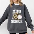 Proud Mimi Of A 2026 Senior Baseball Graduation Leopard Comfort Colors Sweatshirt Pepper