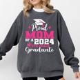 Proud Mom Of 2024 5th Grade Graduate Mother Graduation Comfort Colors Sweatshirt Pepper