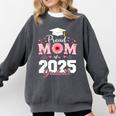 Proud Mom Of a 2025 Graduate Senior Mom Family Graduation Comfort Colors Sweatshirt Pepper