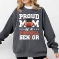Proud Mom Of a Football Senior 2026 Graduation Gifts Comfort Colors Sweatshirt Pepper