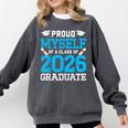 Proud Myself Of A Class Of 2026 Graduate Senior Graduation Comfort Colors Sweatshirt Pepper