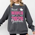 Proud Niece Of a Class Of 2026 Graduate For Graduation Comfort Colors Sweatshirt Pepper