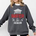 Proud Sister Of a 2019 Senior Graduation Family Comfort Colors Sweatshirt Pepper