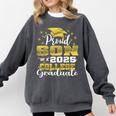 Proud Son Of 2025 College Graduate Family 24 Graduation Comfort Colors Sweatshirt Pepper