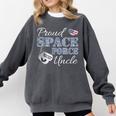Proud Space Force Uncle Space Force Graduation Tee Comfort Colors Sweatshirt Pepper