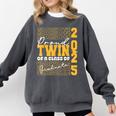 Proud Twin Of a 2025 Graduate Grad Prom Graduation Squad 25 Comfort Colors Sweatshirt Pepper