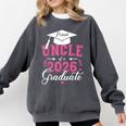 Proud Uncle Of a Class Of 2026 Graduate For Graduation Comfort Colors Sweatshirt Pepper