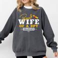 Proud Wife Of a DPT Graduate Graduation Grad Comfort Colors Sweatshirt Pepper