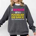 Psychology Degree Major Graduation 2024 Psychologist PsyD Comfort Colors Sweatshirt Pepper