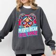 Puerto Rican Latina Social Worker MSW Masters Graduation Comfort Colors Sweatshirt Pepper