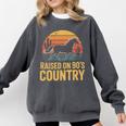 Raised On 90’s Country Horse Retro Nostalgia Western Music Comfort Colors Sweatshirt Pepper