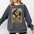 The Reader Tarot Card Book Lover Skeleton Reading Book Comfort Colors Sweatshirt Pepper The Reader Tarot Card Book Lover Skeleton Reading Book Comfort Colors Sweatshirt Pepper
