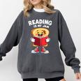 Reading Is My Jam I Love To Read Books Comfort Colors Sweatshirt Pepper