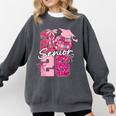 Retro Senior 2026 Coquette Bow Graduation Class Of 2026 Comfort Colors Sweatshirt Pepper