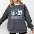 Rock Paper Scissors Nothing Beats Reading Book Lover Comfort Colors Sweatshirt Pepper