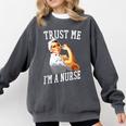 Rosie Riveter Nurse Shirt Nurse Graduation Shirt Comfort Colors Sweatshirt Pepper