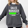 Sales Manager Loading Graduation Graduate New Job Comfort Colors Sweatshirt Pepper