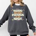 Sarcastic For Deep Thinkers Introverts Groovy Comfort Colors Sweatshirt Pepper