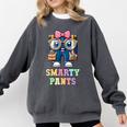 Sarcastic Little MISS SMARTY PANTS Graduation Alumni Game On Comfort Colors Sweatshirt Pepper