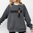 Senior 2020 Football Graduation Shirt Comfort Colors Sweatshirt Pepper