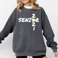 Senior 2021 Volleyball Graduation Shirt Comfort Colors Sweatshirt Pepper