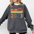 Senior 2023 Retro Class Of 2023 Seniors Graduation 23 Comfort Colors Sweatshirt Pepper