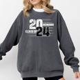 Senior 2024 Graduation Class Of 2024 Senior Women Boy Girl Comfort Colors Sweatshirt Pepper
