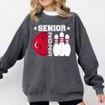 Senior 2025 Bowling Player Class Of 2025 Graduation Seniors Comfort Colors Sweatshirt Pepper