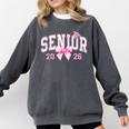 Senior 2026 Coquette Pink Bow Girls Class Of 2026 Graduation Comfort Colors Sweatshirt Pepper