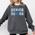 Senior 26 Graduation Class Of 2026 Bow Blue Toile Floral Comfort Colors Sweatshirt Pepper
