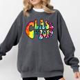 Senior Class Of 2019 Boho Tie Dye Graduation Comfort Colors Sweatshirt Pepper