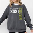 Senior Class Of 2021 Cousin Graduation Comfort Colors Sweatshirt Pepper