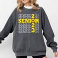 Senior Class Of 2023 Sunflower Graduation Seniors 23 Comfort Colors Sweatshirt Pepper