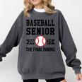 Senior Class Of 2025 Baseball Senior Night Graduation Party Comfort Colors Sweatshirt Pepper