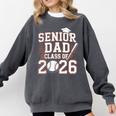 Senior Dad Class Of 2026 Graduate Baseball 2026 Graduation Comfort Colors Sweatshirt Pepper