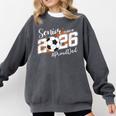 Senior Dad Class Of 2026 Soccer Ball Graduation Comfort Colors Sweatshirt Pepper