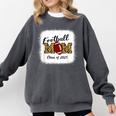 Senior Football Mom Class Of 2025 Graduation Graduate Comfort Colors Sweatshirt Pepper