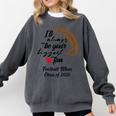 Senior Football Mom Class Of 2026 Graduation Graduate Comfort Colors Sweatshirt Pepper