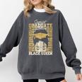 Senior Graduate 2024 Queen Graduation Educated Melanin Comfort Colors Sweatshirt Pepper