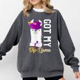 Senior Graduation 2020 Got My Dip-Llama Diploma Llama Pun Comfort Colors Sweatshirt Pepper