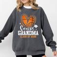 Senior Grandma Class Of 2026 Basketball Graduation Heart Comfort Colors Sweatshirt Pepper