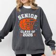 Senior Mom Class Of 2026 Basketball Graduation Comfort Colors Sweatshirt Pepper