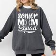Senior Mom Squad Baseball Class Of 2023 Graduation Comfort Colors Sweatshirt Pepper