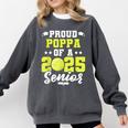 Senior Poppa 2025 Tennis Class Of 2025 Graduation Comfort Colors Sweatshirt Pepper