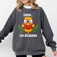 Shhh I'm Reading World Book Day Costume 2026 Kids Comfort Colors Sweatshirt Pepper Shhh I'm Reading World Book Day Costume 2026 Kids Comfort Colors Sweatshirt Pepper