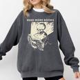 Skeleton Read More Books Comfort Colors Sweatshirt Pepper