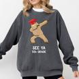 Sloth Dabbing 5th Grade Graduation Shirt Fifth Grade Grad Comfort Colors Sweatshirt Pepper