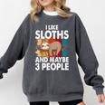 Sloth For Sloth Lover Men Women Kids Introvert Comfort Colors Sweatshirt Pepper Sloth For Sloth Lover Men Women Kids Introvert Comfort Colors Sweatshirt Pepper