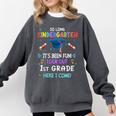 So Long Kindergarten Graduation Look Out 1st Grade 2025 Kids Premium Tri-Blend Comfort Colors Sweatshirt Pepper